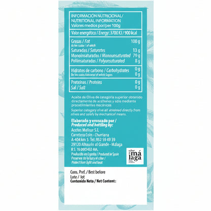 Molisur / 500ml / Hojiblanca / Nährwertangaben / meine-olivenoele.de