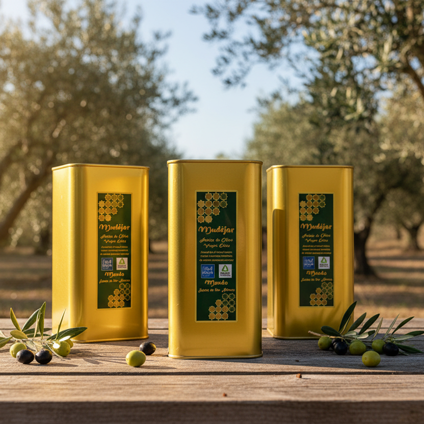 Olivenöl nativ extra / Mudejar / 1000ml / Cuvée / meine-olivenoele.de