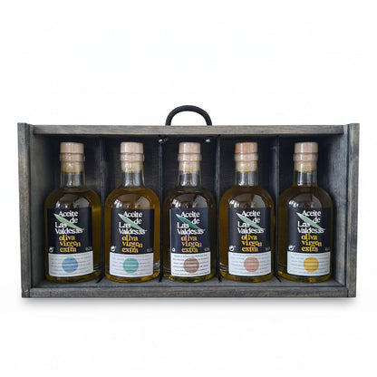 Olivenöl nativ extra Probierset aus 5x 0,2l Flaschen Las Valdesas 