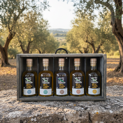 Geschenkset 5x 0,2l Olivenöl Nativ Extra | sortenrein | Las Valdesas